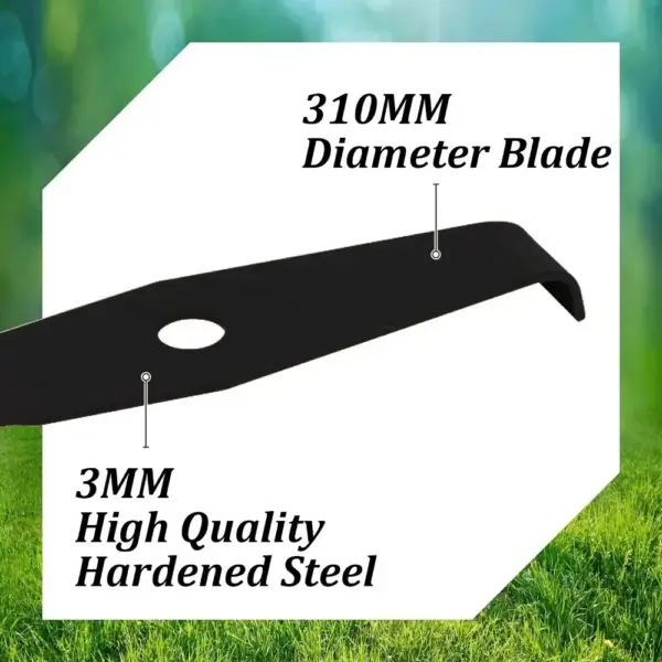 12 Inch 2-Tooth Lawn Mower Blade - Image 3