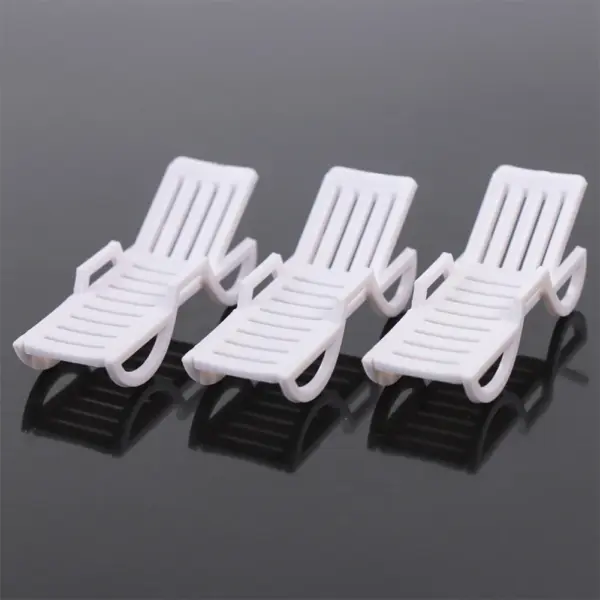 12pcs 1:76 Scale Beach Chairs for Models - Image 2