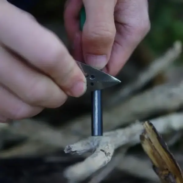 Arrowhead Harpoon Pendant Survival Tool Necklace - Image 5