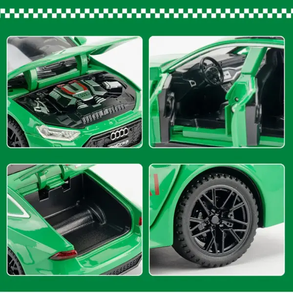 1:32 RS7 Sportback Taxi Model Toy Car - Image 3