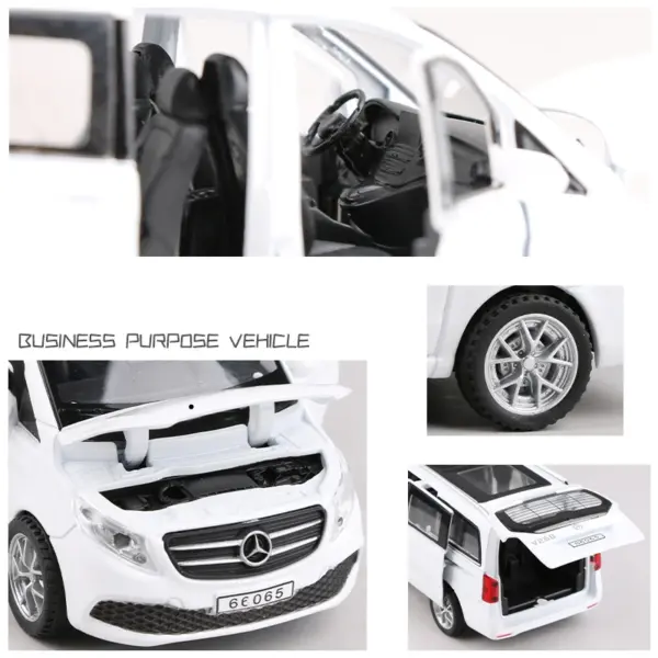 1:32 Alloy MPV Car Model Diecast Vehicle - Image 5