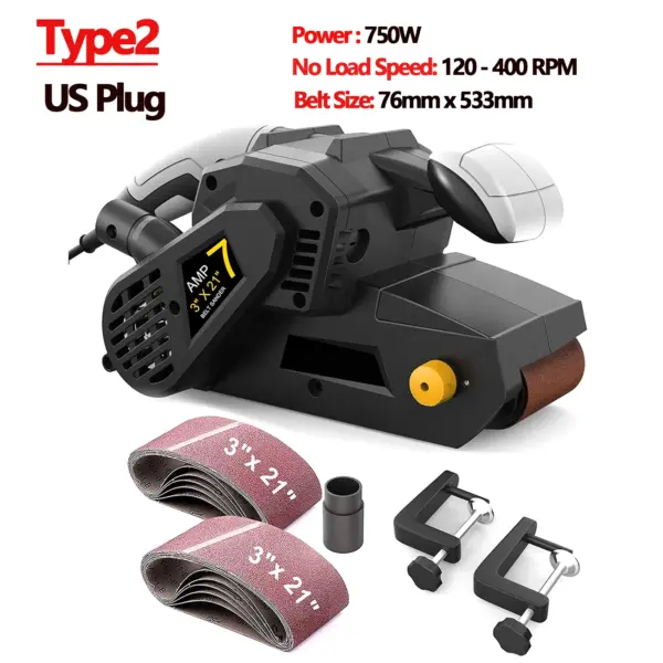 600W Variable Speed Electric Belt Sander - Image 12