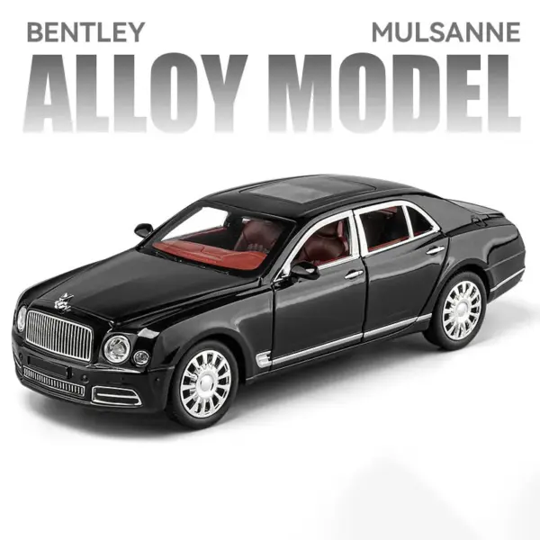 1:24 Bentley Mulsanne Model Car with Lights - Image 8
