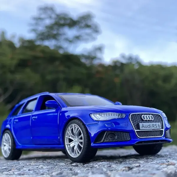 1:36 Audi RS6 Alloy Diecast Model Car - Image 9