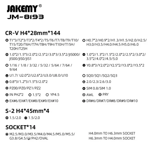 JAKEMY JM-8193 180-in-1 Electric Screwdriver Set - Image 6