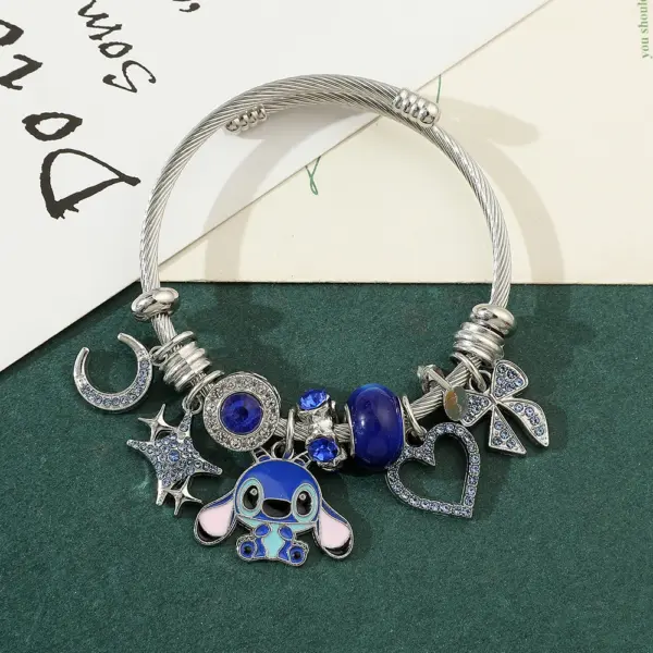 Stitch Love Heart Beaded Bracelet - Image 4