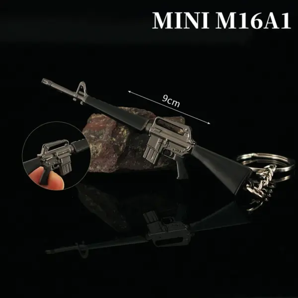 Mini Metal Gun Keychain for Collectors - Image 12