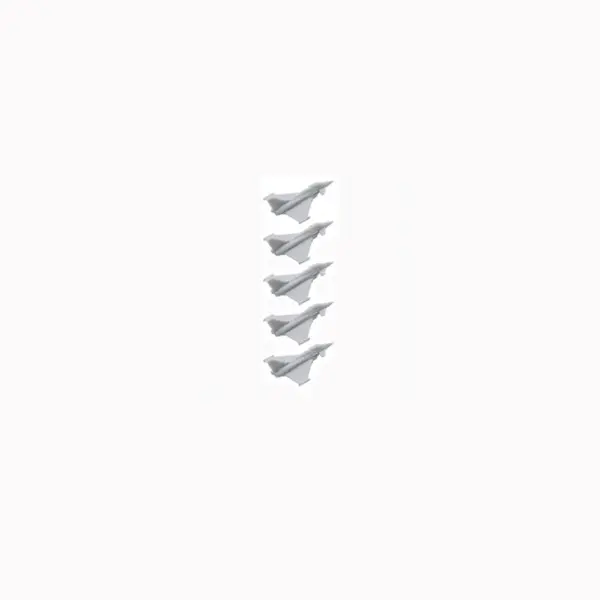 5PCS Typhoon EF-2000 Fighter Aircraft Resin Models - Image 8