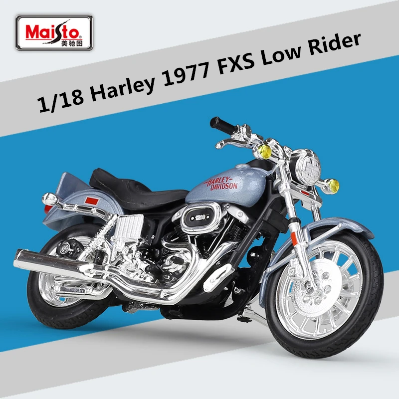 Maisto 1:18 Harley 1977 FXS Low Rider Diecast Motorcycle 4 Maisto 1:18 Harley 1977 FXS Low Rider Diecast Motorcycle - Image 4