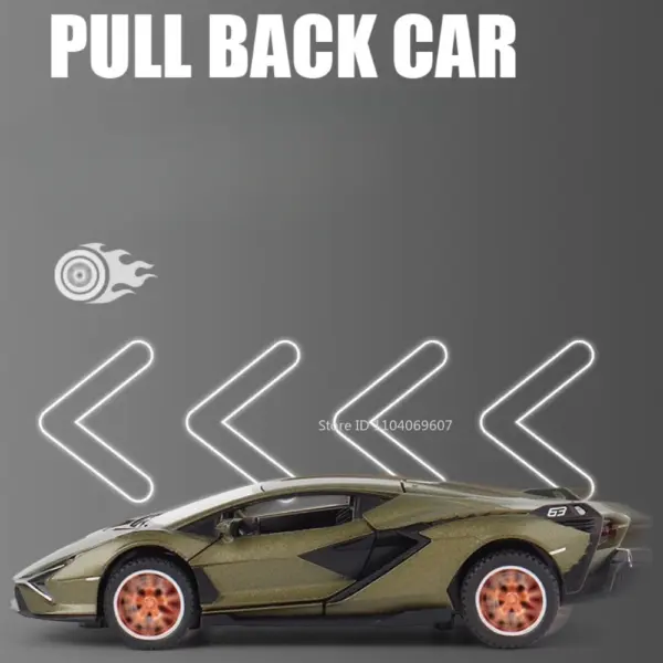 1:32 Scale Sian FKP37 Alloy Car Model - Image 4