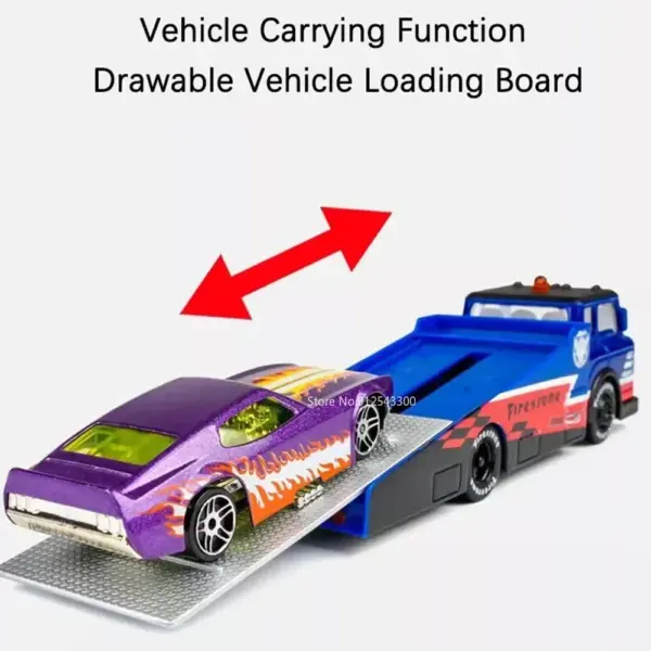 1:64 Diecast Alloy Trailer Model Toy Car - Image 4