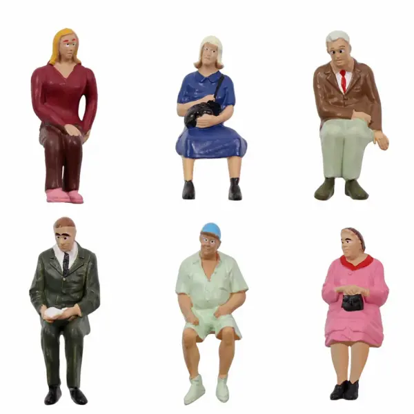 G Scale Model Seated Figures Set of 6 or 12 - Image 6