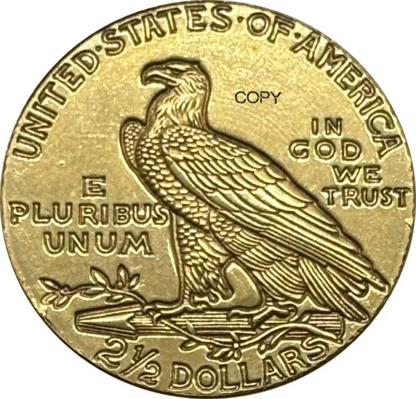 1909 Liberty Eagle Collectible Commemorative Coin - Image 2