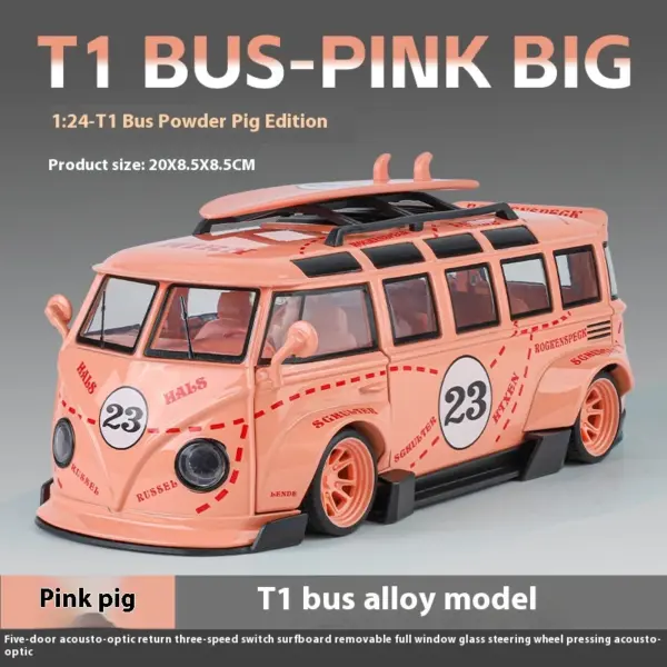 Volkswagen T1 Bus Diecast Model 1:24 Scale - Image 8