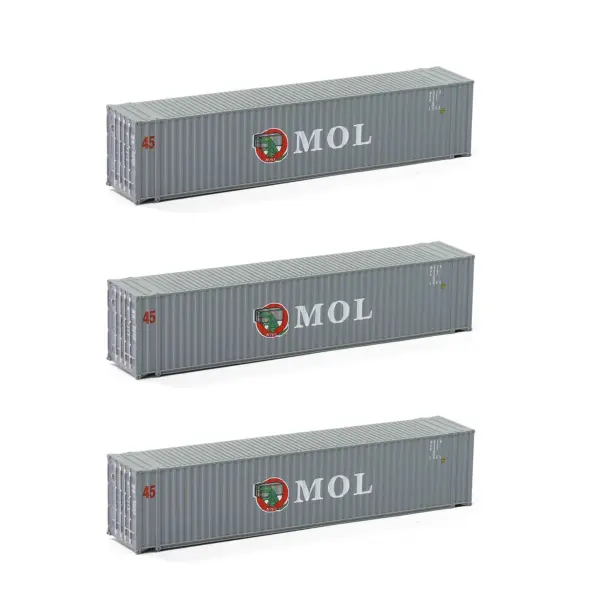 Evemodel N Scale 45ft Shipping Containers Set - Image 14