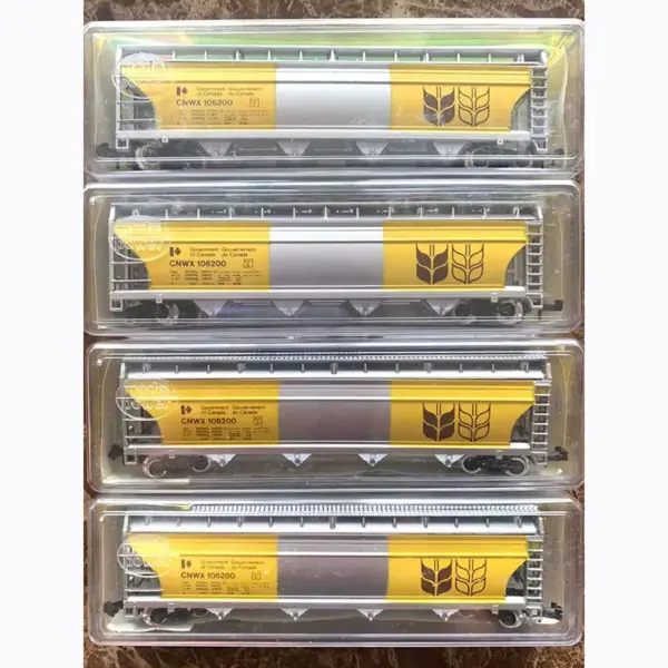 N Scale 1/160 Yellow Wheat Train Carriage Model - Image 8