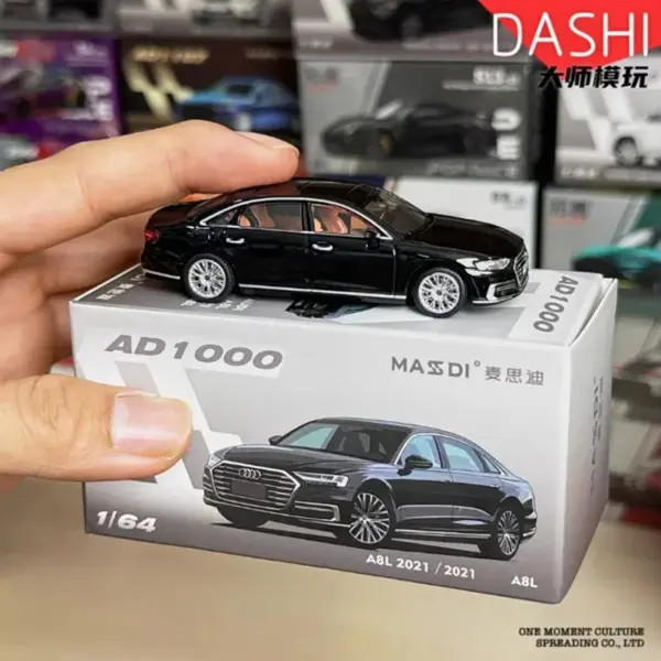 Diecast 1/64 Scale 2021 Audi A8L Model - Image 2
