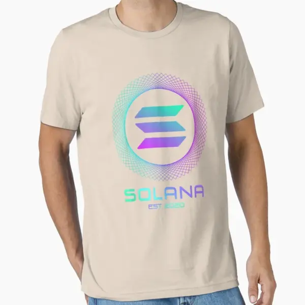 Solana SOL Cryptocurrency Cotton T-Shirt - Image 9