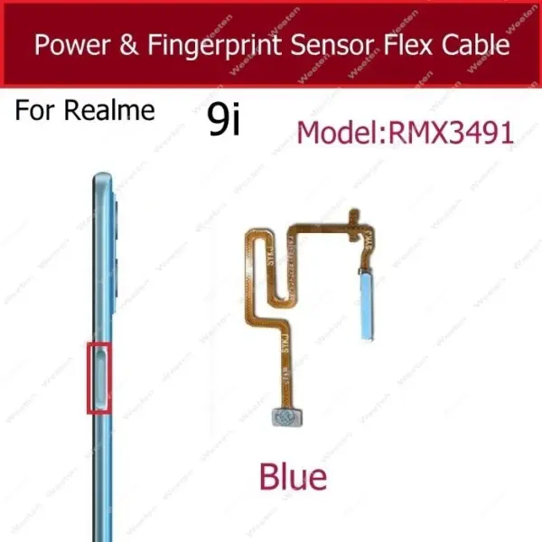 Realme Fingerprint Sensor Flex Cable for 7 8S 9Pro - Image 9
