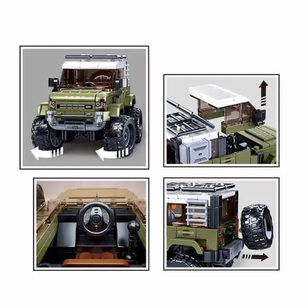 317pcs SUV Model Building Block Kit - Image 5