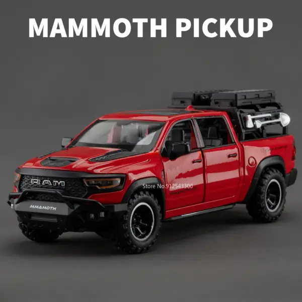1/32 Dodge RAM MAMMOTH Diecast Pickup Model - Image 9