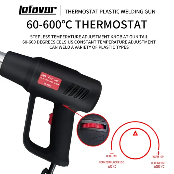 2000W Digital Hot Air Gun with Thermoregulator - Image 5