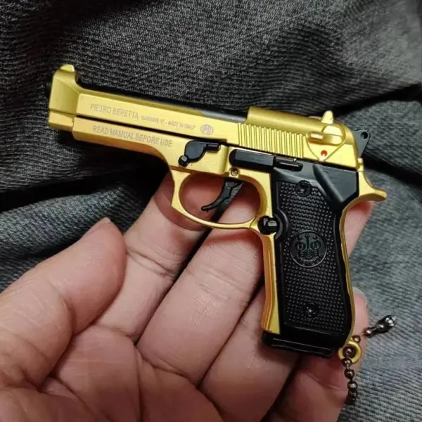 Mini G17 Alloy Pistol Keychain Pendant - Image 7