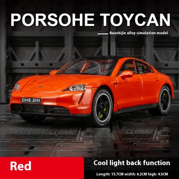 1:32 Porsche Taycan Diecast Metal Model - Image 8