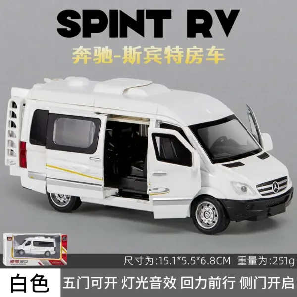 1:32 Mercedes Benz Sprinter Diecast Model Car - Image 9