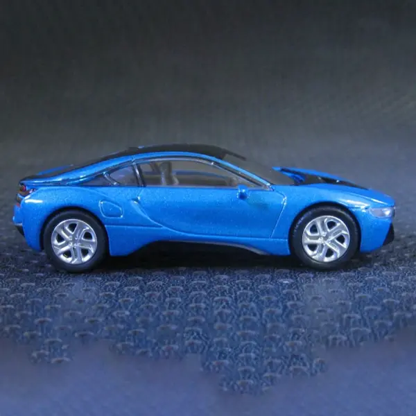 Diecast 1:64 BMW I8 Silver Alloy Car Model - Image 6
