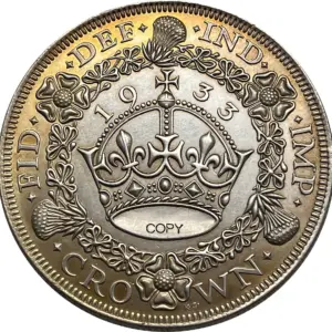 Great Britain 1933 Crown Collectible Replica 12 S638e9ce4e21e4b3bbd3eb9dff615e914Y