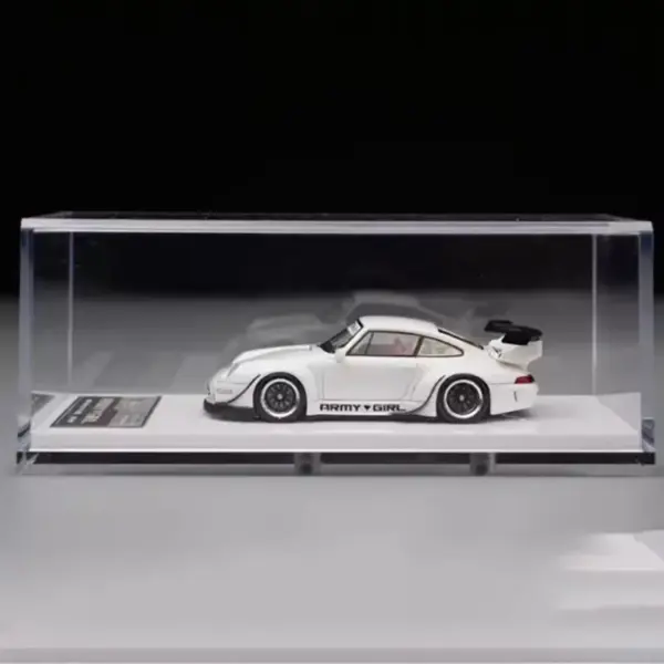 Resin RWB 993 911 ARMY GIRL 1:64 Model Car - Image 5