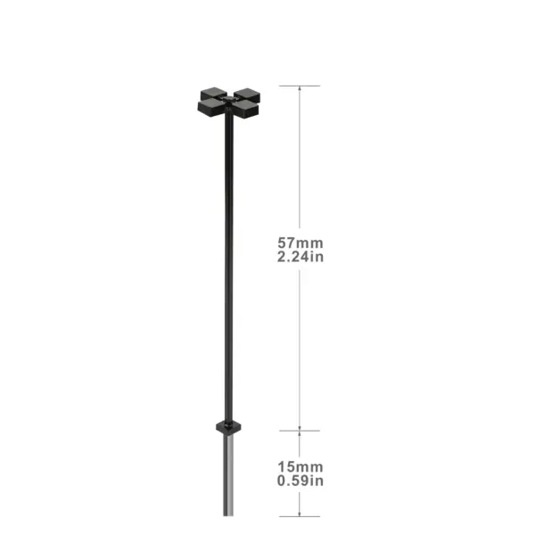 10pcs Metal LED Street Lights for N TT HO OO - Image 7
