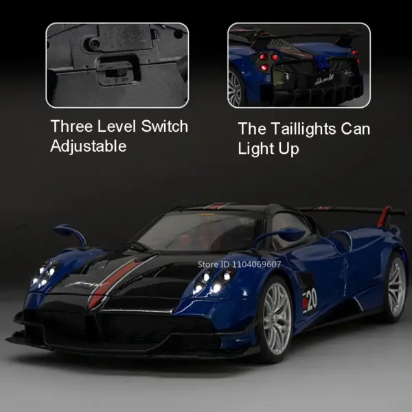 1:18 Pagani Huayra Roadster BC Diecast Model Car - Image 3