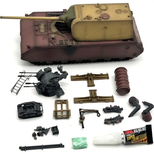 1:72 Scale Plastic Panzer VIII Maus Model Tank - Image 6