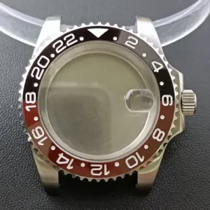 NH35 GMT Steel Watch Case 40.5mm Silver 248 S641fc3db3c204f1d95030828e02ab48dc 1