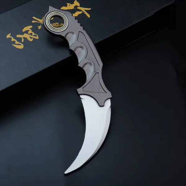 20cm Metal Black Dragon Karambit Model Knife - Image 6