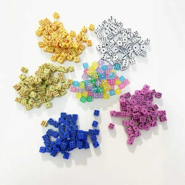 100 Mini 5mm Acrylic D6 Dice Set - Image 2