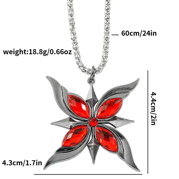 Genshin Impact Arlecchino Cosplay Keychain - Image 2