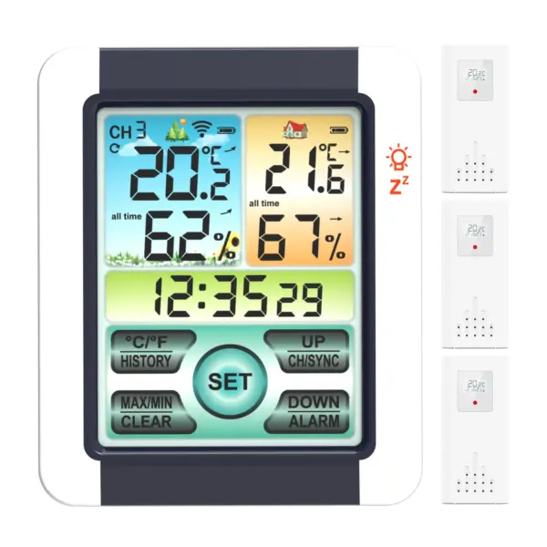 Wireless Digital Weather Station with Outdoor Sensor - Image 7