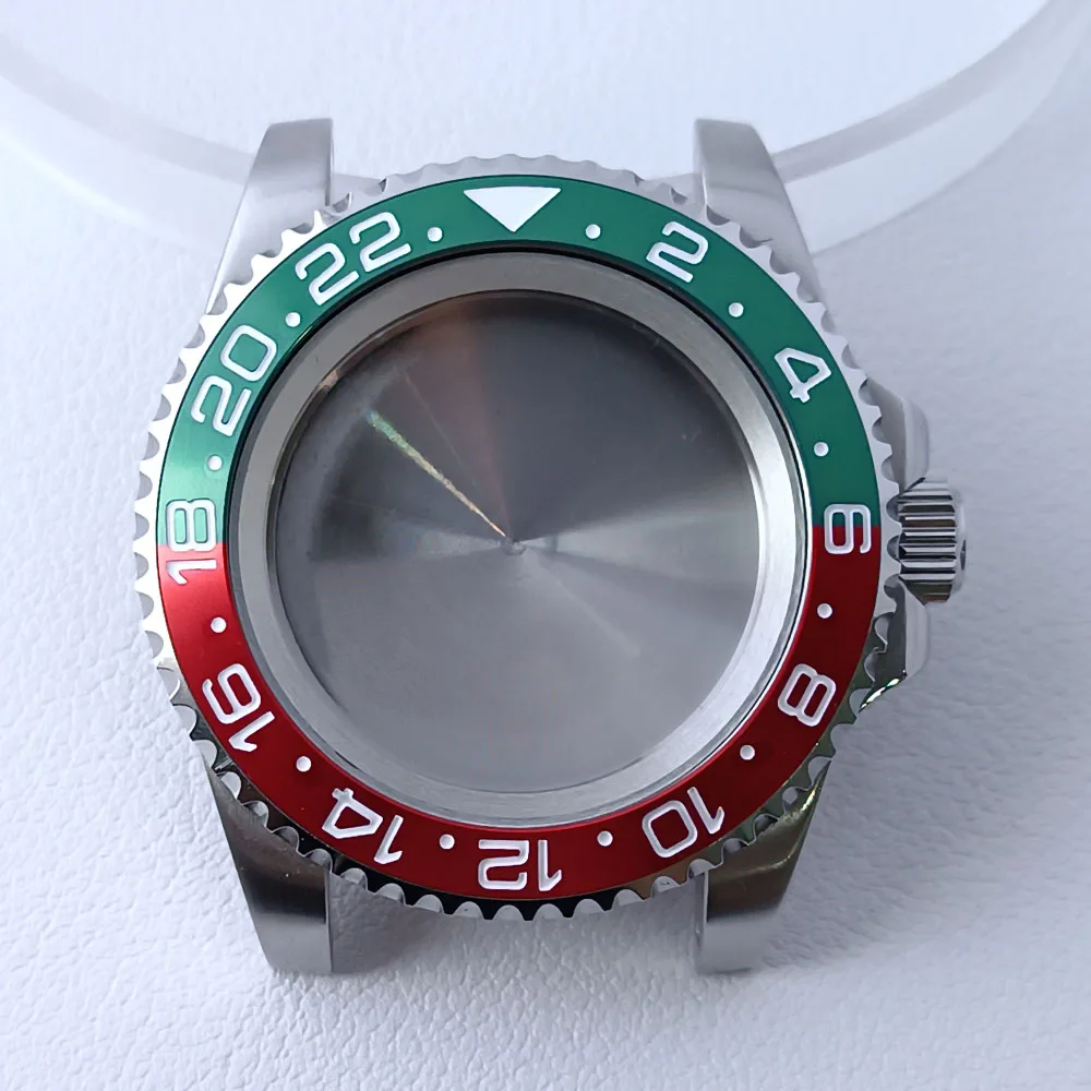 40.5mm Stainless Steel GMT Watch Case NH35/NH36 12 40.5mm Stainless Steel GMT Watch Case NH35/NH36 - Image 12