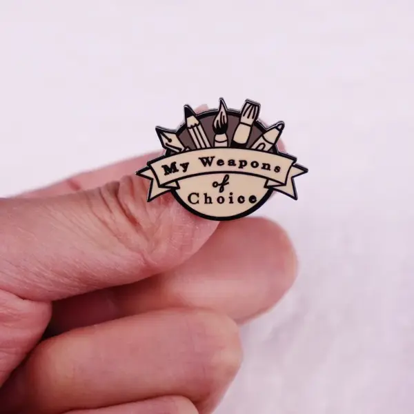 Creative Retro Brooch Enamel Pin for Artists - Image 3