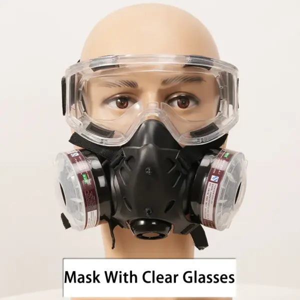 Black Half Face Respirator with P-A-1 Filter - Image 10
