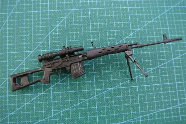 1/6 Scale SVD Sniper Rifle Model Black - Image 4