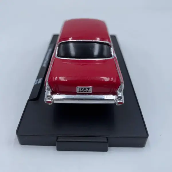 1957 Bel Air Diecast Model 1:64 Scale Red - Image 4