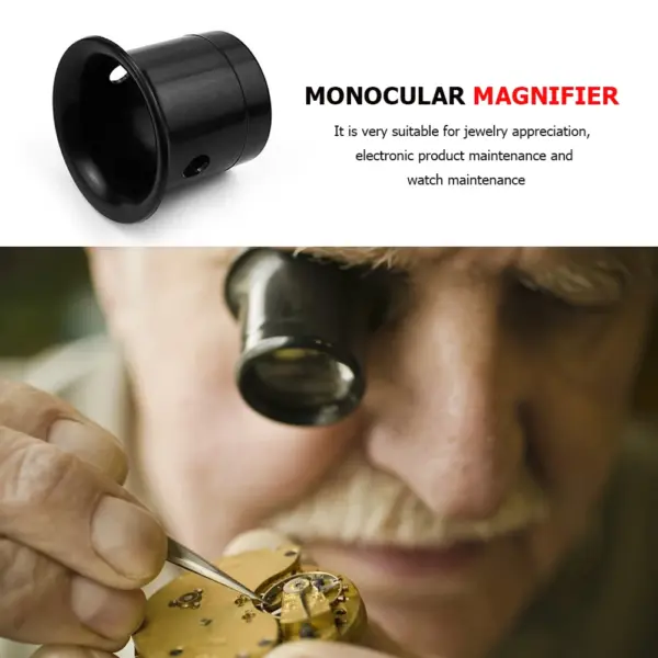 Jeweler Magnifier Kit 3x 5x 15x Loupe Lens - Image 5