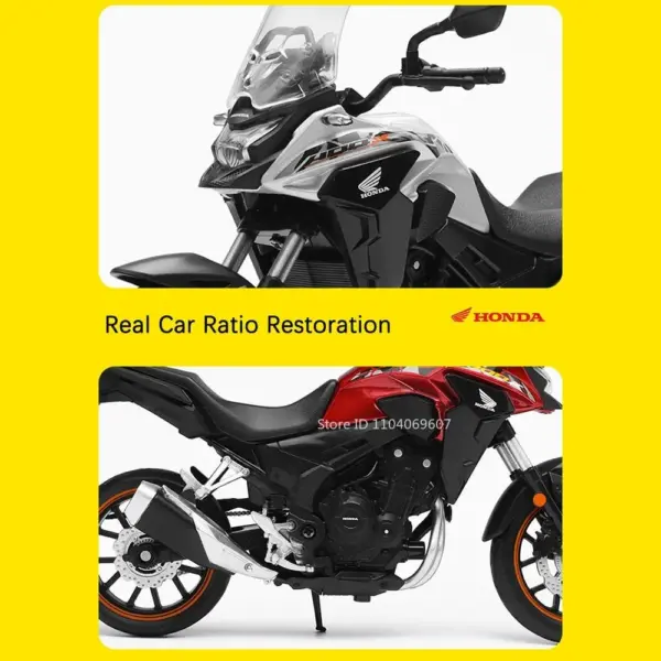 1:12 Honda CB400X Diecast Motorcycle Model - Image 5