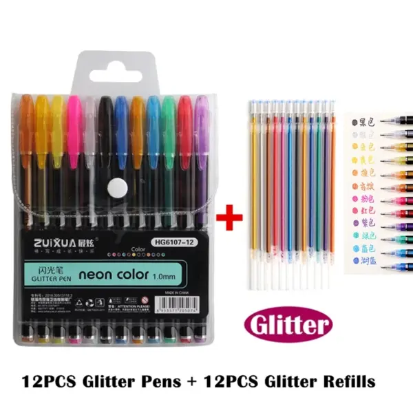 48 Pcs Glitter Gel Pen Set for Art - Image 17