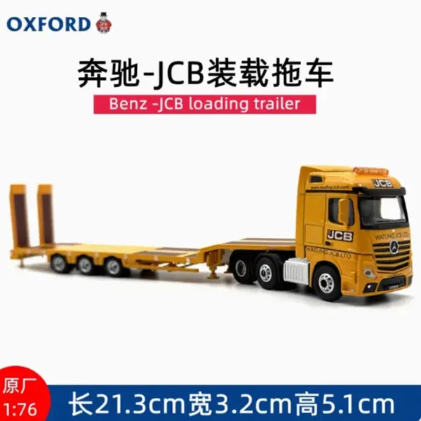 1:76 Diecast Alloy Low Loader Trailer Model - Image 15