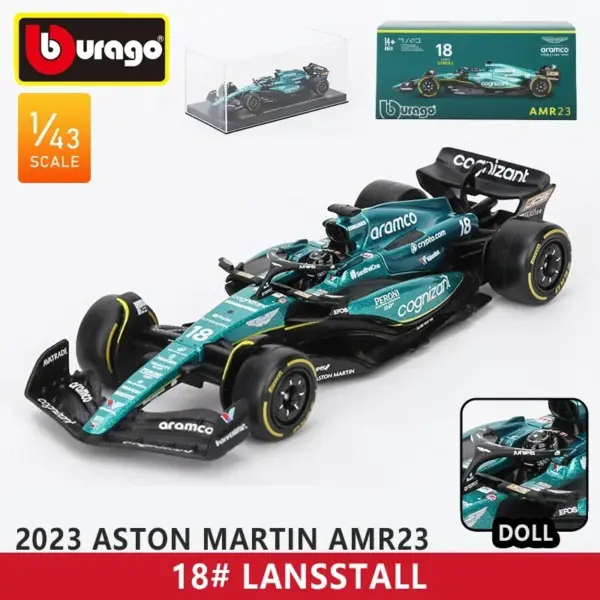 Bburago 1:43 F1 Racing Car Model Red Bull RB20 - Image 33